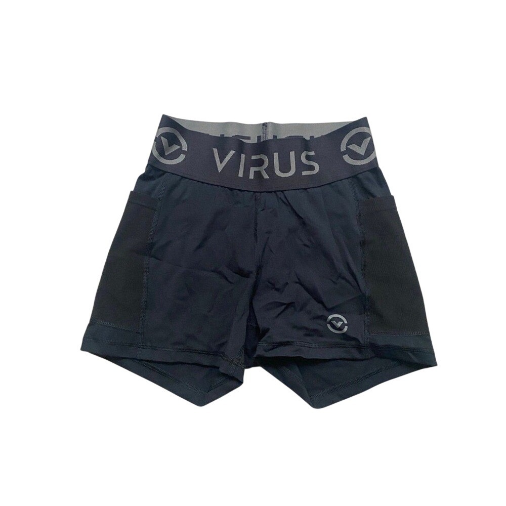 Virus‎ Womens Vanity Shorts Black/Charcoal size small